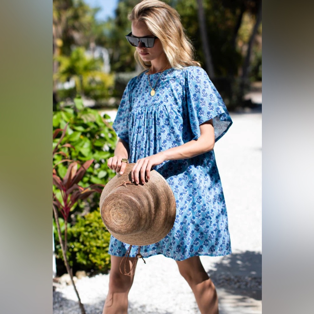 Emerson fry India Collection Basile DRESS, LITTLE MARIGOLDS DANUBE